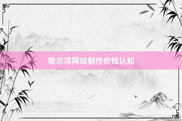哈尔滨网站制作价钱认知